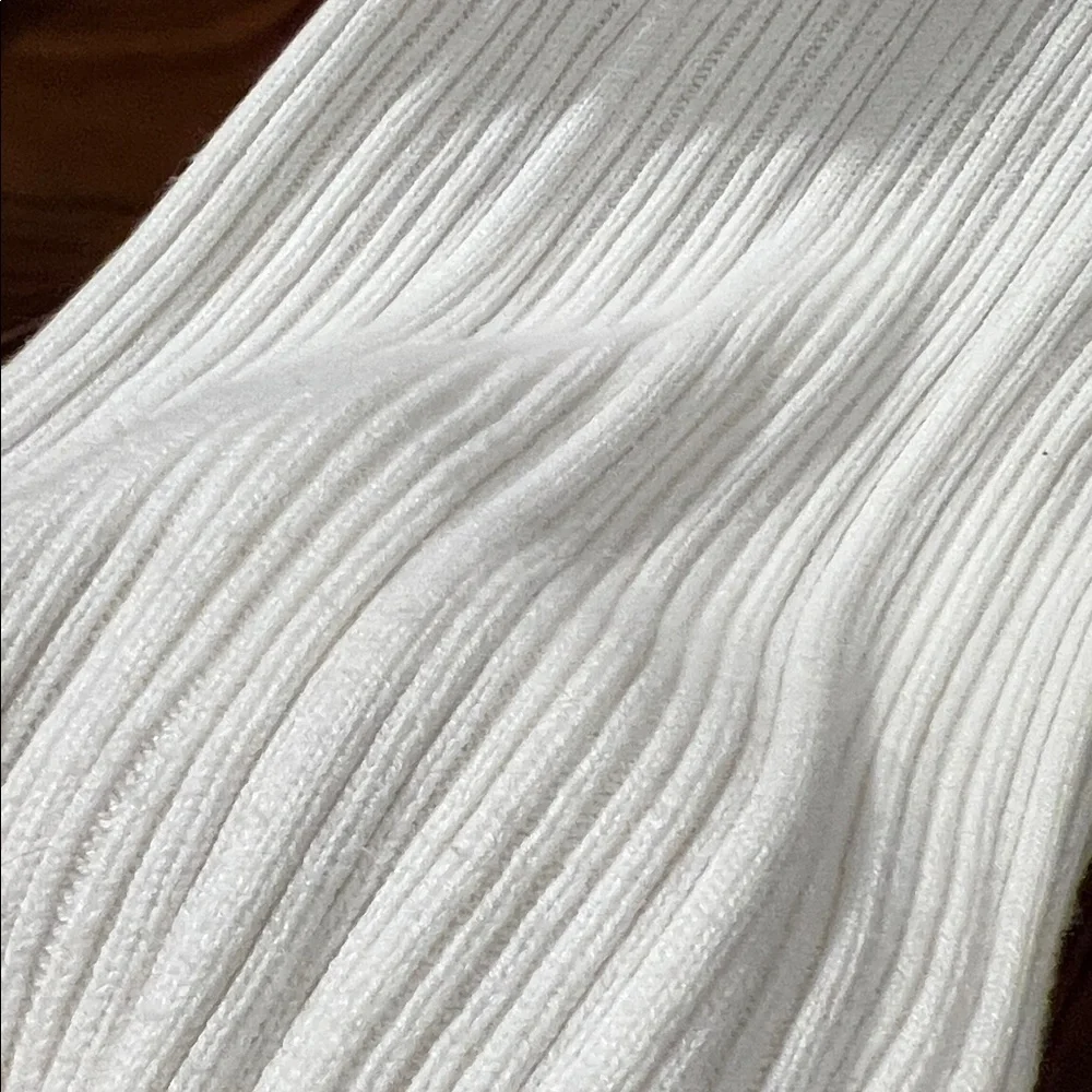 Sancia Teofila Cream / Off White Sweater with Brown Trim - Picture 10 of 11